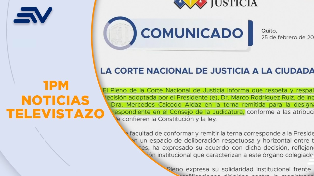 Corte Nacional de Justicia envió un comunicado de respaldo a la nominación de la jueza Caicedo