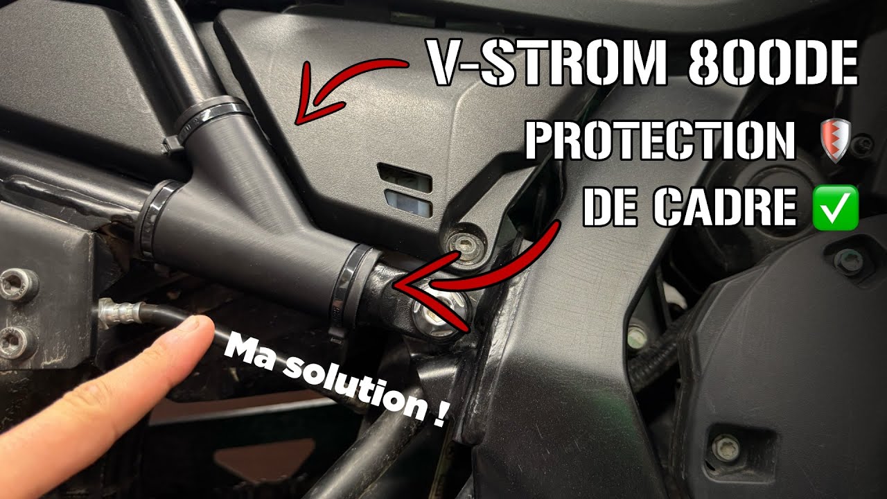 Protections de cadre pour Suzuki V-Strom 800DE et 800SE : ma solution pour protéger la peinture !