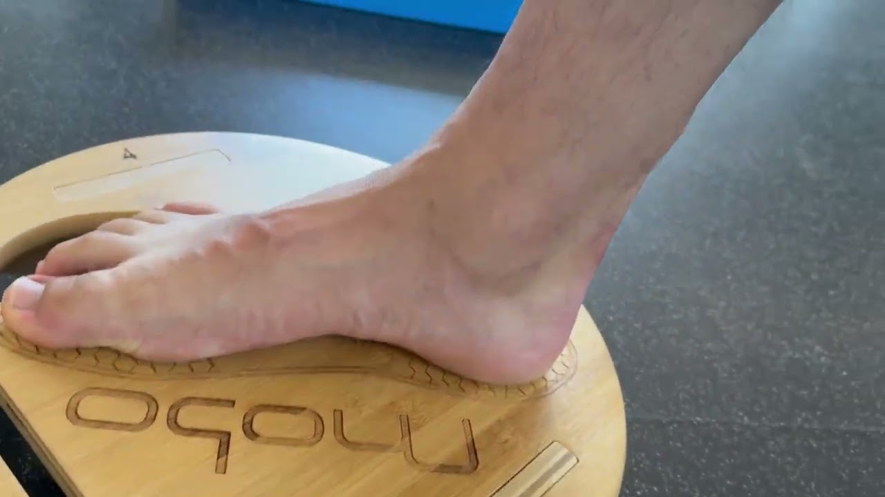 Balance Pad + MOBO Board Shin Single Leg Balance | Oak Endurance