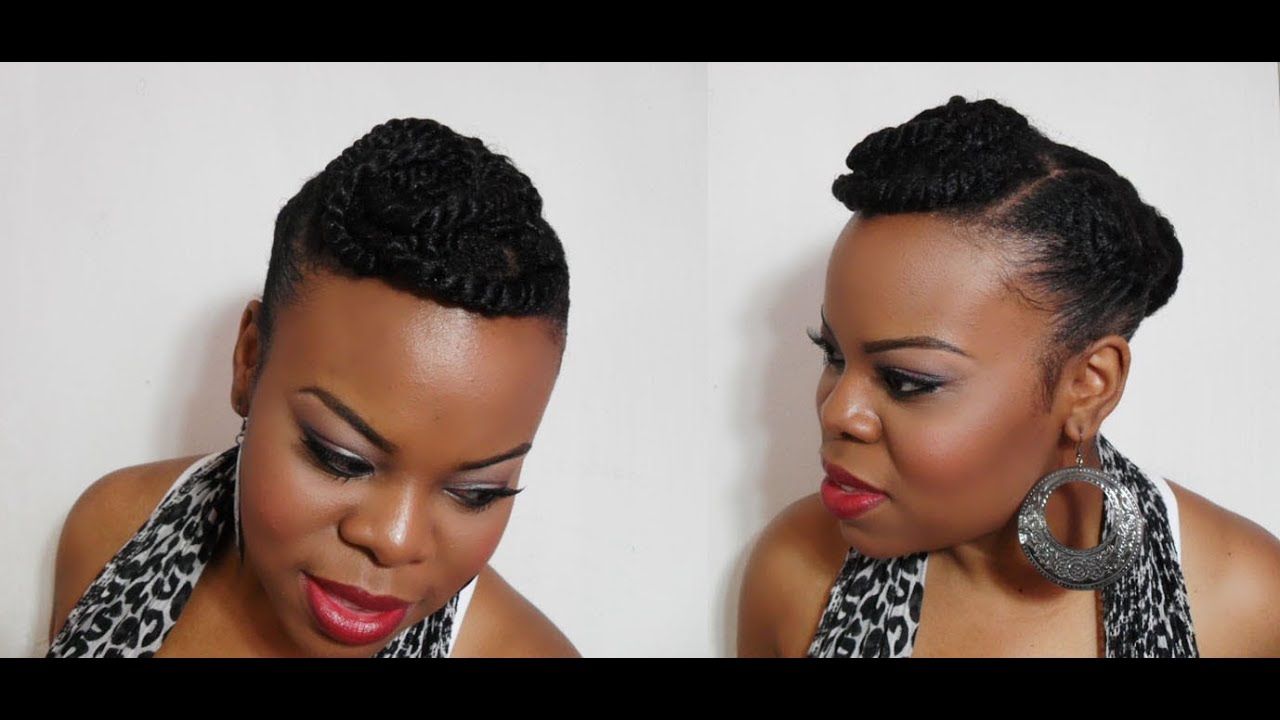 Twisted Bangs:: Natural Hair & Makeup Tutorial - SimplYounique