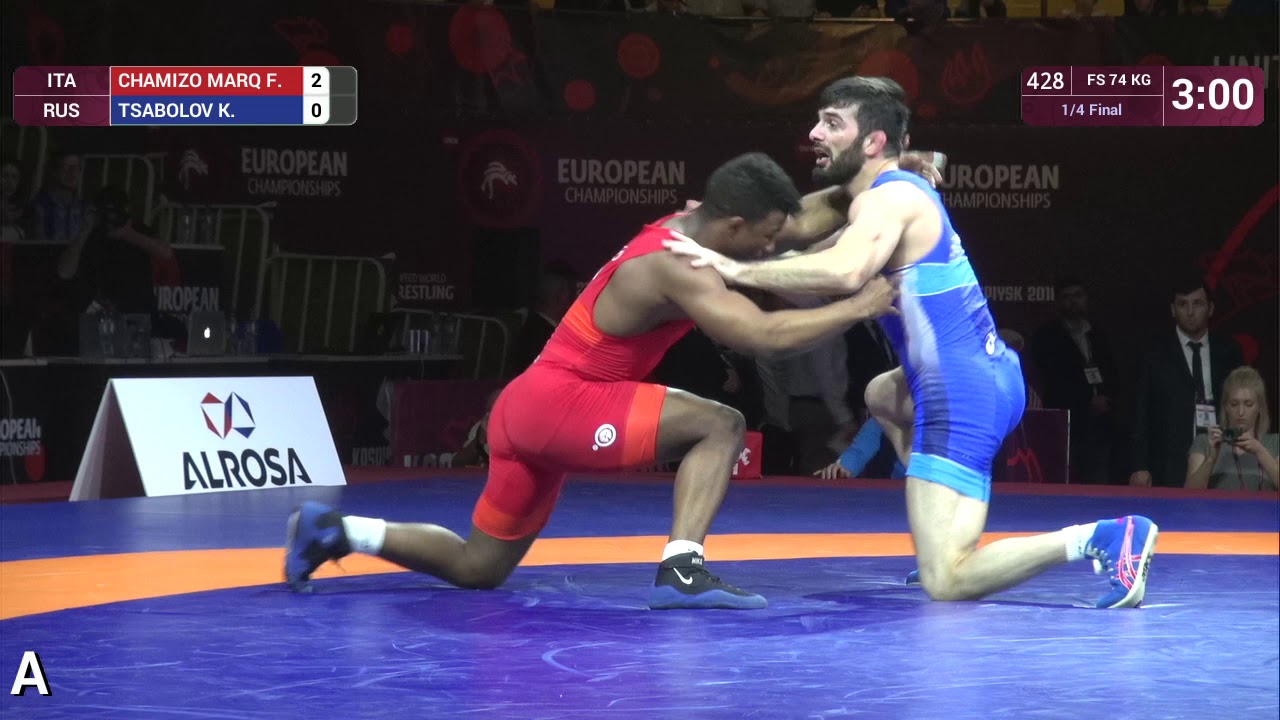 1/4 FS - 74 kg: F. CHAMIZO MARQ (ITA) v. K. TSABOLOV (RUS)