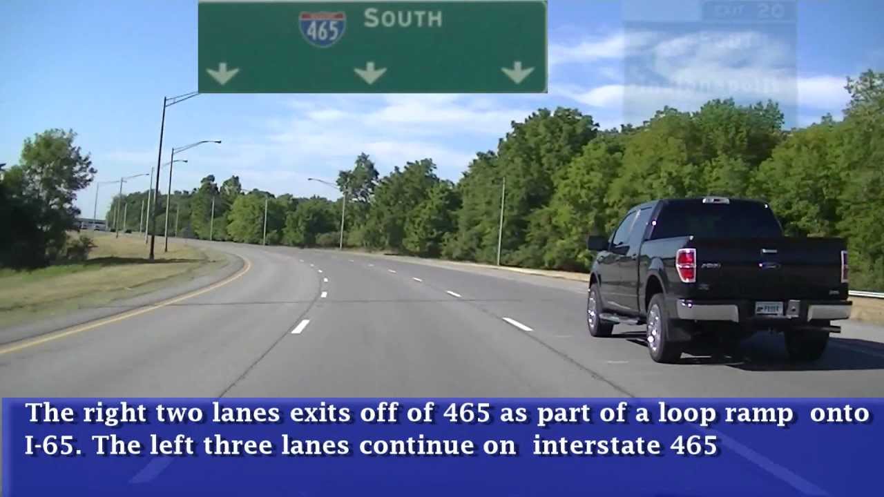 Driving I-465 Complete Loop around Indianapolis, Indiana