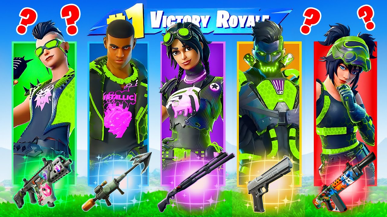 The *RANDOM* NEON HAZARD BOSS Challenge! (Fortnite)