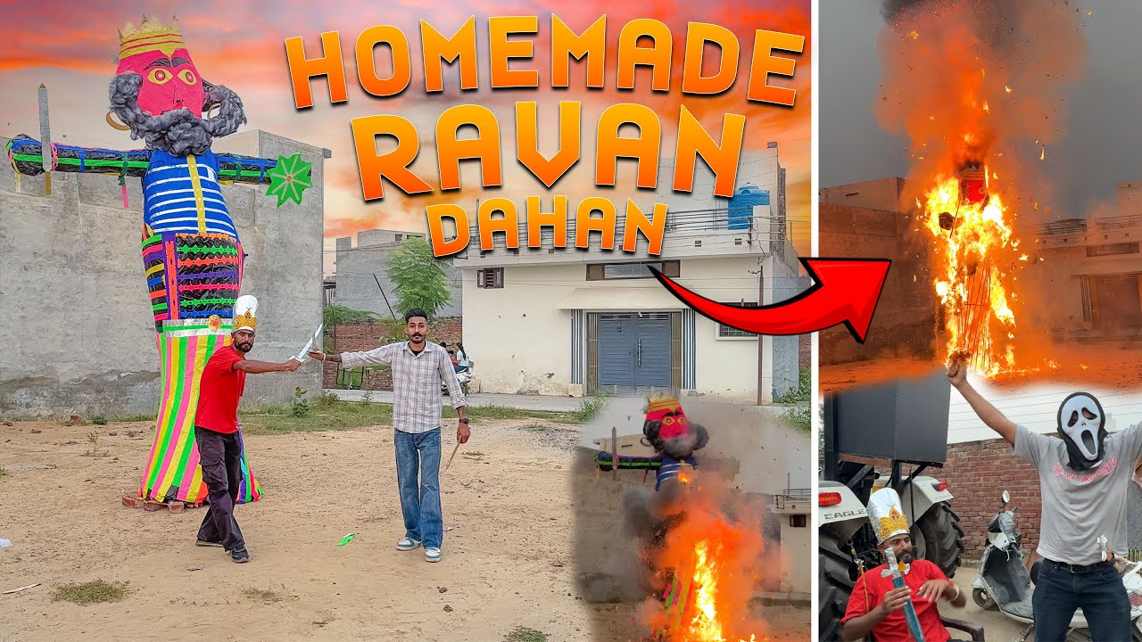 Dussehra Vlog 2025 🎇| Both Ghant Chalyea Ravan 🔥| Chacha Ravan Banyea 🤣| Lucky Goldsmith￼