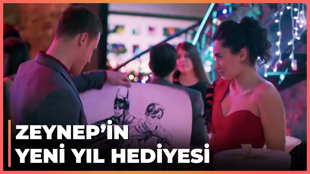 Zeynep, Kerem'e Yeni Yıl Hediyesini Partide Verdi  Güneşi Beklerken  26 Bölüm