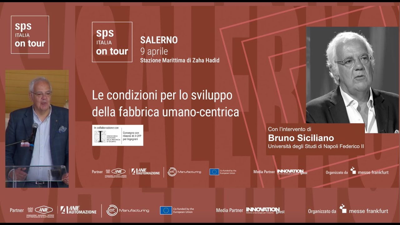 Prof. Bruno Siciliano, Keynote Speaker @ SPS Italia on tour – 9 Apr 2025