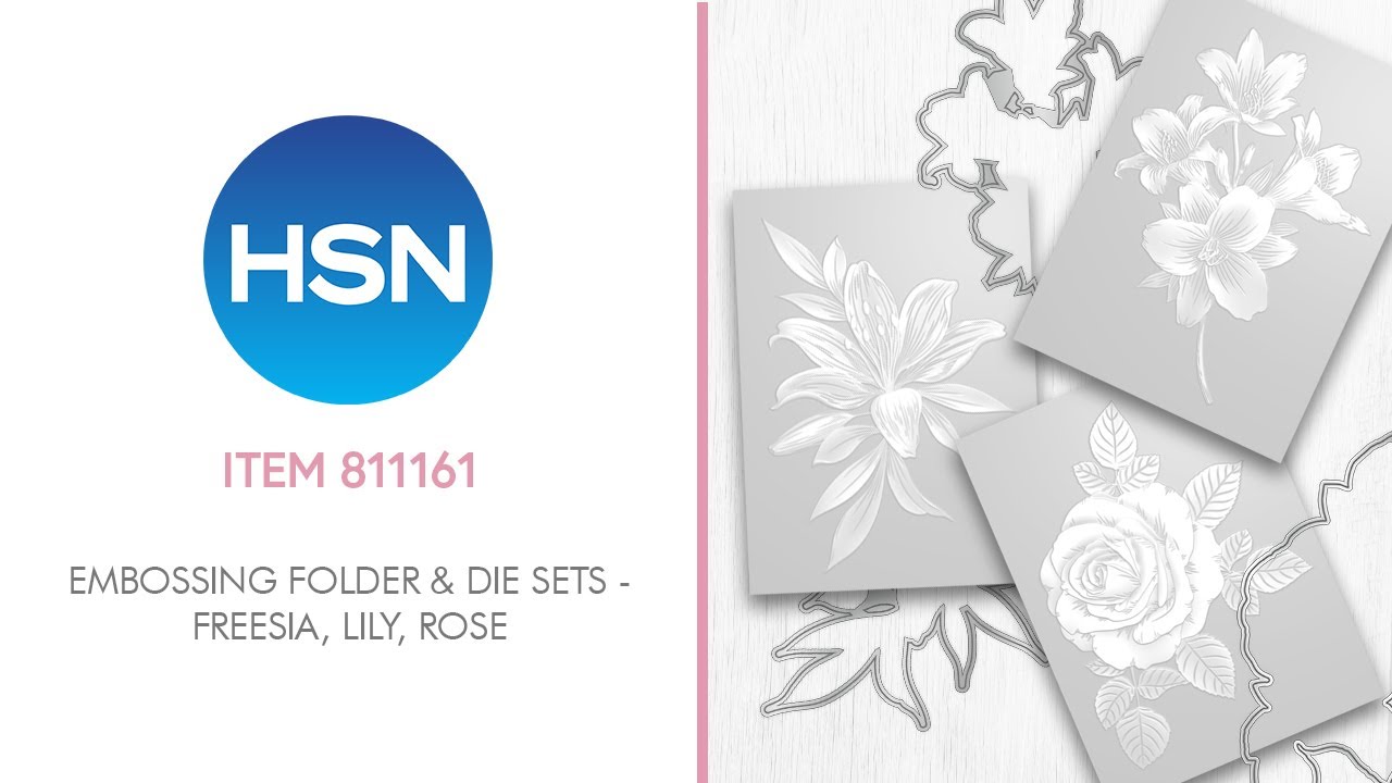 HSN ITEM 811161 - STAMPS BY ME - EMBOSSING FOLDERS AND DIES