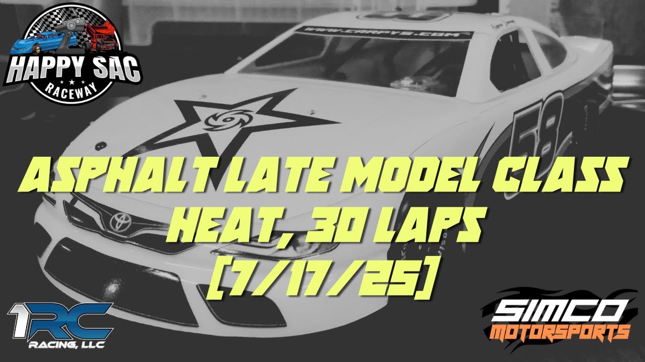 Happy Sac Raceway (Tuscaloosa) - 7/17/25 - 1RC Racing - Asphalt Late Model Class - Heat