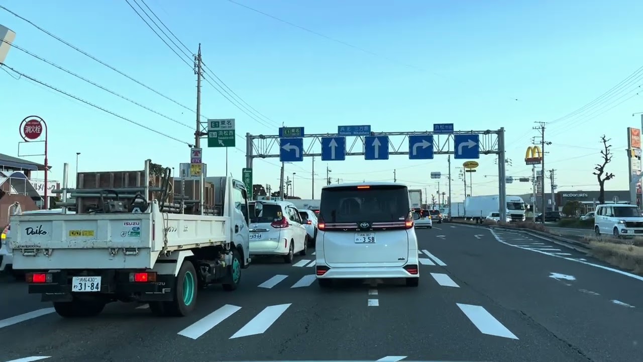 Enjoy the driving in Japan! Local street scenes of Japan! Enjoy the Japanese atmosphere