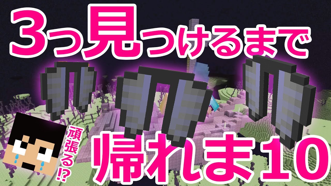 【カズクラ】エリトラ3つ取るまで帰れま10。マイクラ実況 PART883