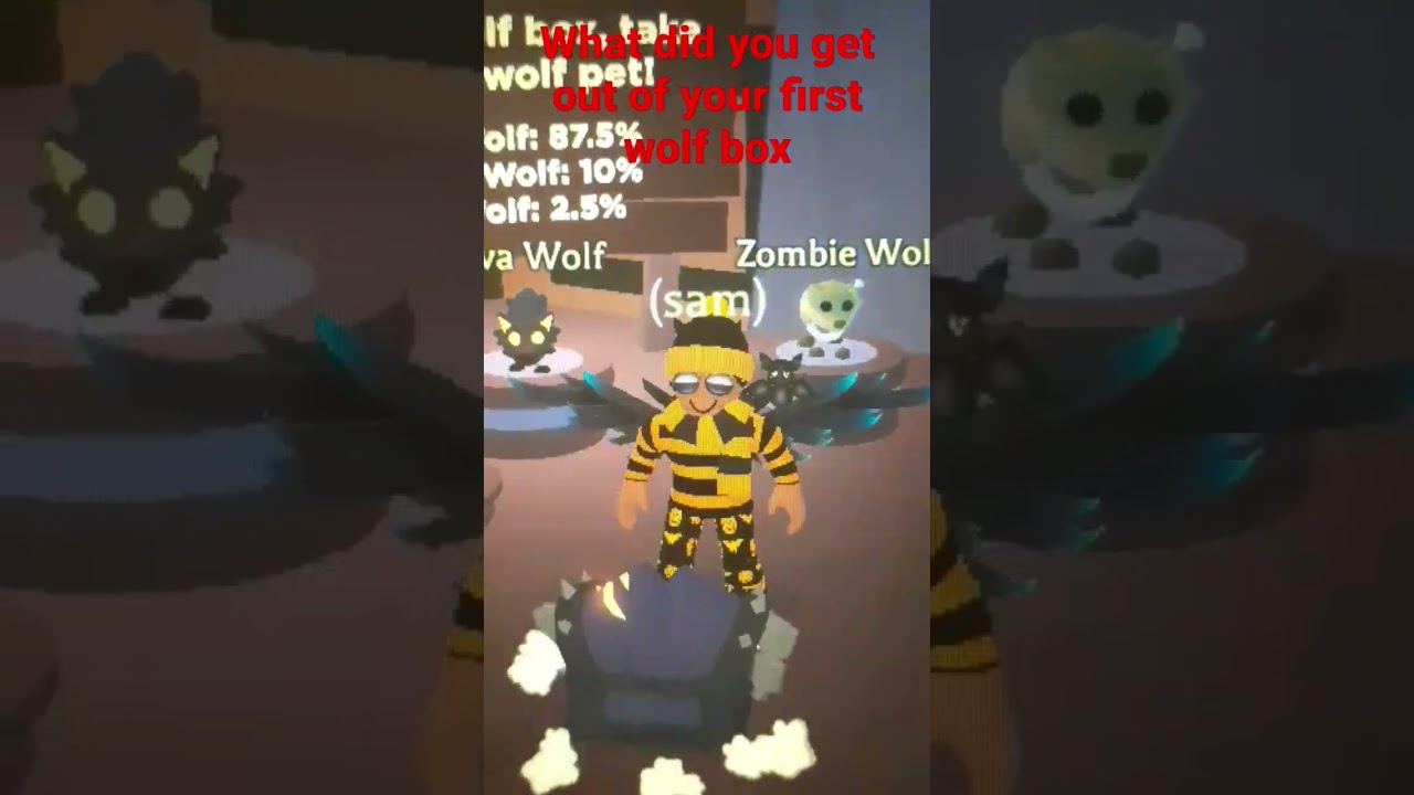 What did you get out your first Wolf box on adopt me?