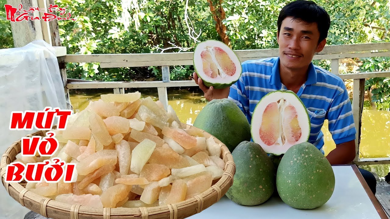 Hướng Dẫn Làm Mứt Vỏ Bưởi Dẻo Trong Mà Không Bao Giờ Bị Đắng Kiểu Miền Tây | NKGĐ