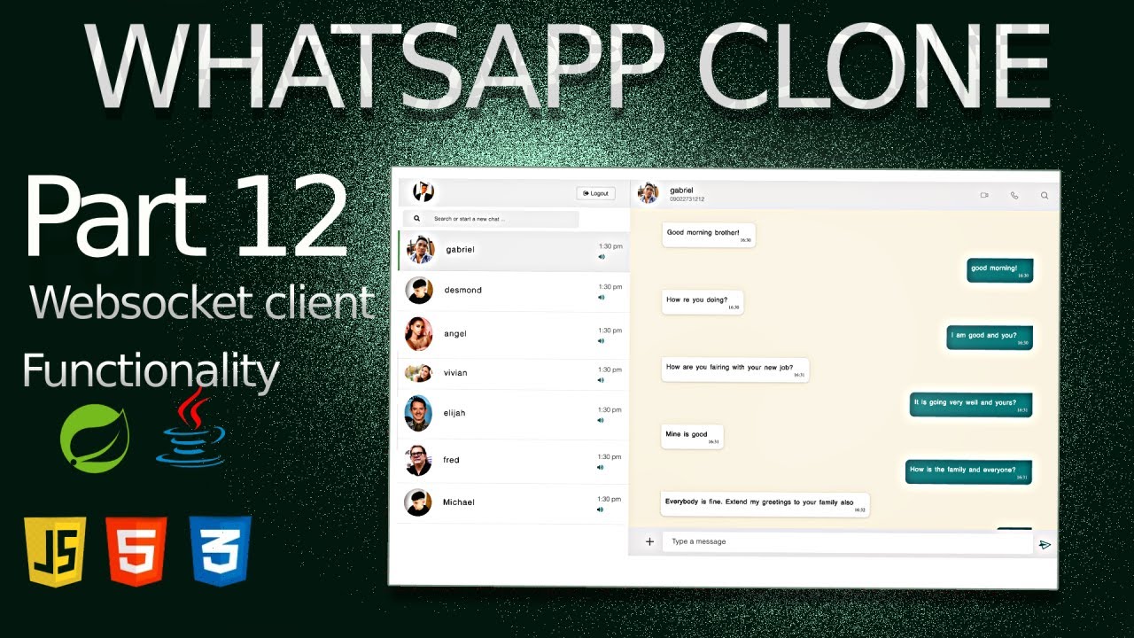 How to build a ChatApp: Websocket implementations client side