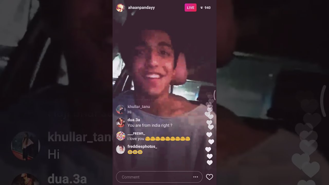 AHAAN PANDAY LIVE !!! 🔥