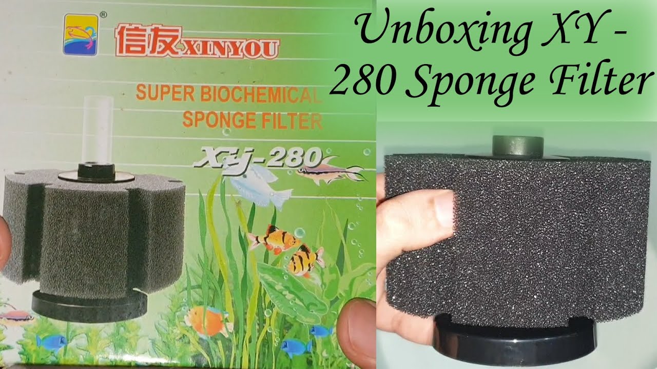 XY - 280 Sponge Filter | New Sponge Filter For Aquarium | Installing New Sponge Filter