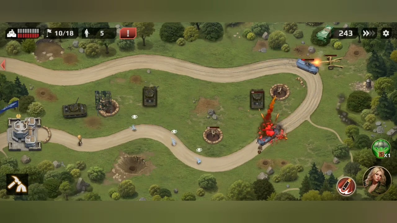 WWII Defense: RTS Army TD game v22 #wargaming #mobilegaming #gaming #strategygames