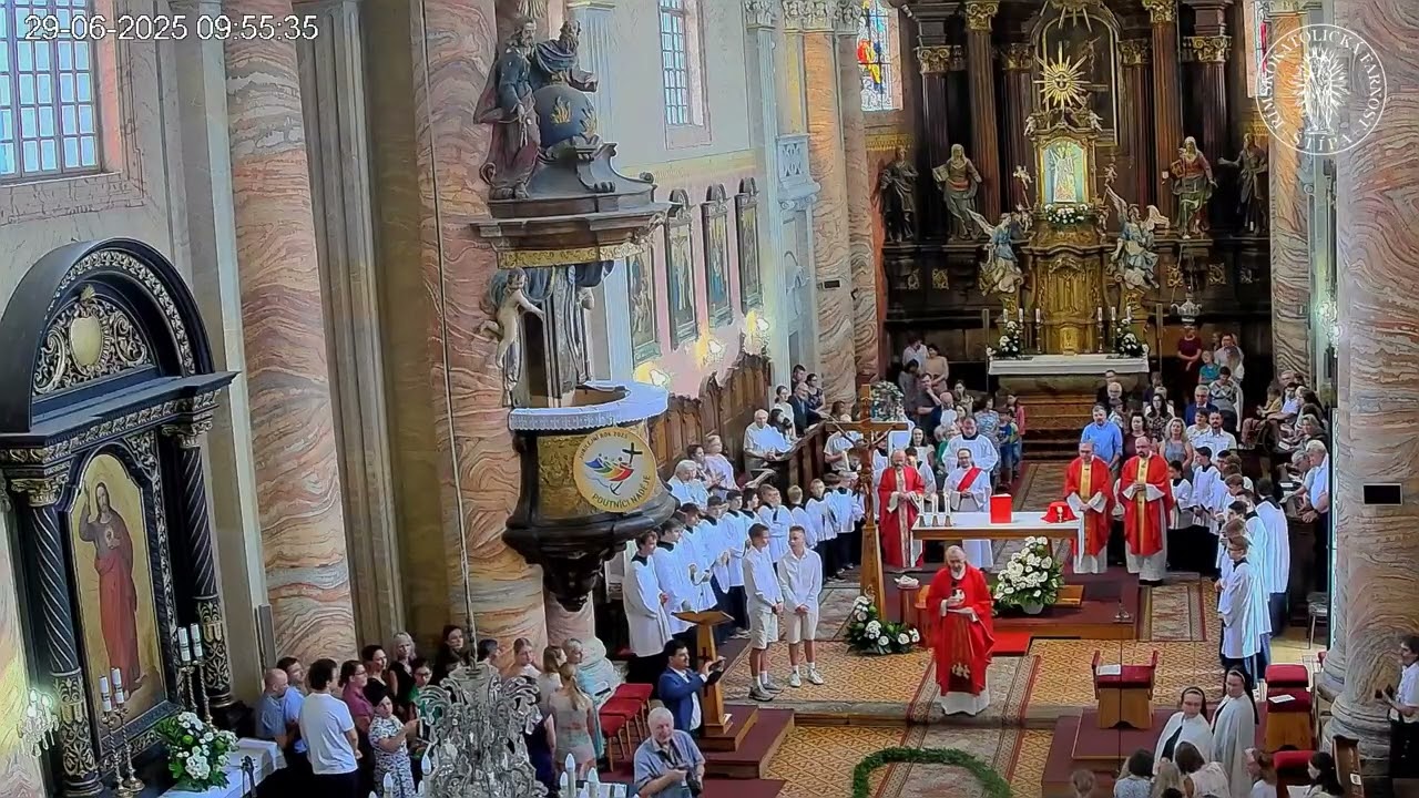 Oslava 50. výročí kněžství otce Františka Sedláčka ve Štípě