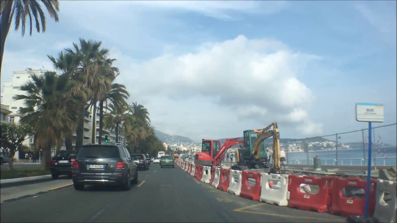 Nice ville en voiture : promenade des Anglais - Nissa bord de mer - Vlog 7