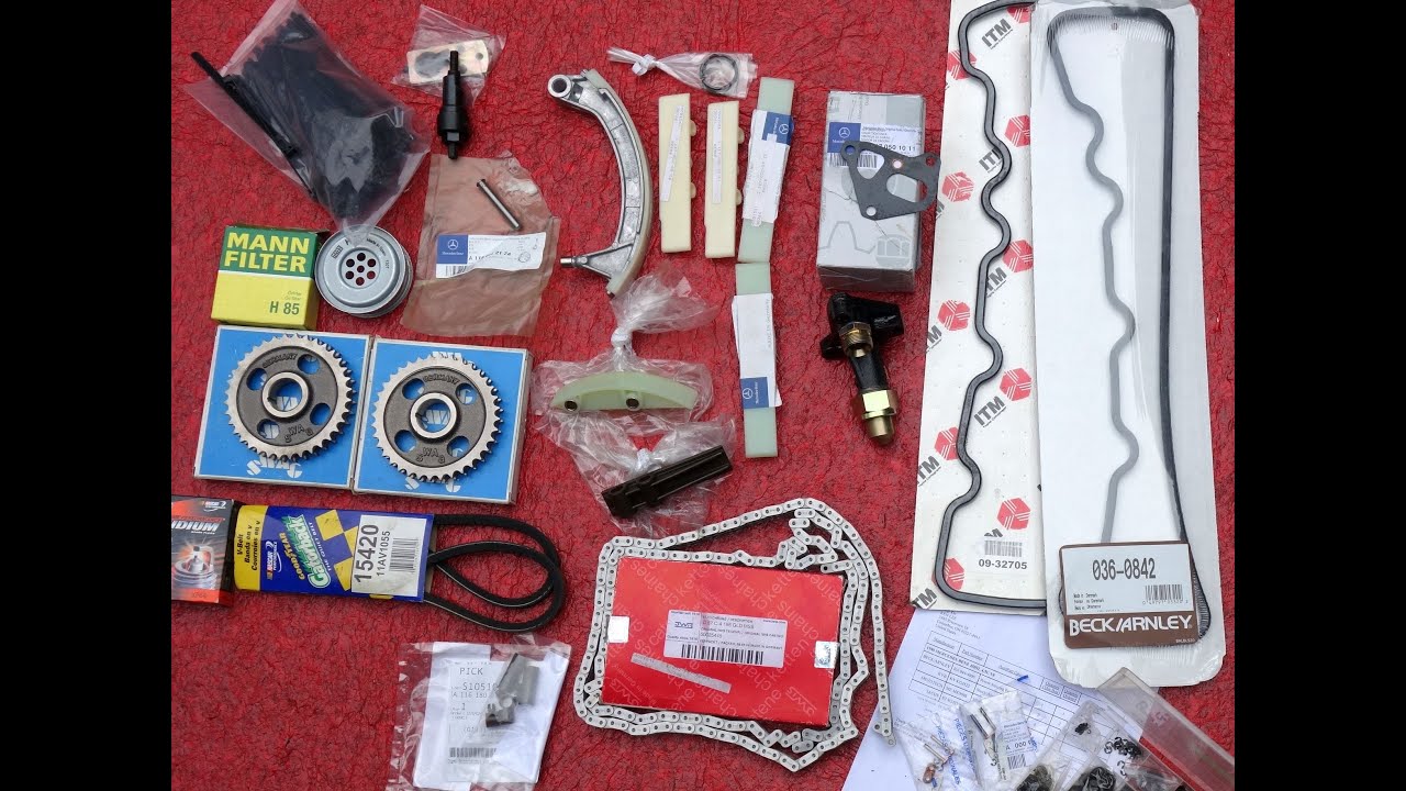 MERCEDES BENZ TIMING CHAIN & GUIDE RAIL & TENSIONER REPLACEMENT