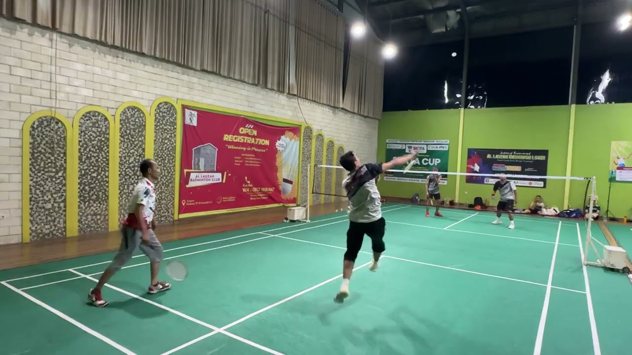 Tri/Zukri🥇vs Andra/Muksin #Allauzah #BadmintonIndonesia #Badminton 🎗️✨🥊