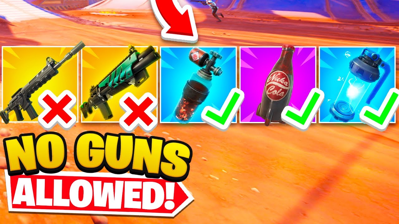 I Won with NO GUNS in Fortnite! (10 Eliminations)