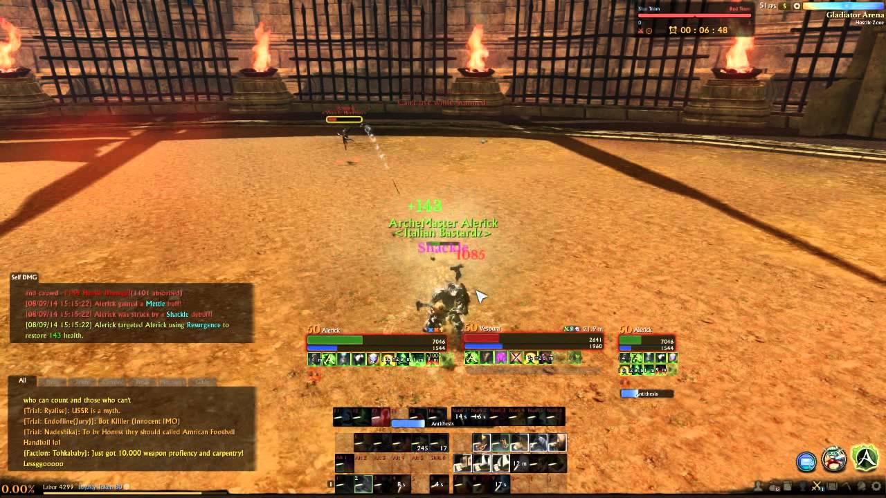 Archeage PVP Paladin vs Trickster 1vs1