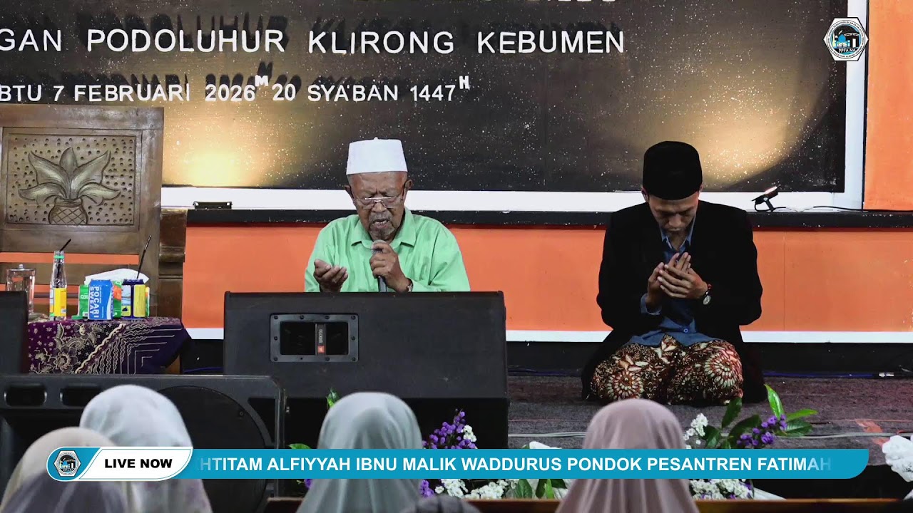 HAFLAH AT TASYAKKUR WAL IKHTITAM ALFIYYAH IBNU MALIK PONPES FATIMAH AZ-ZAHRA MA PEKEYONGAN PODOLUHUR