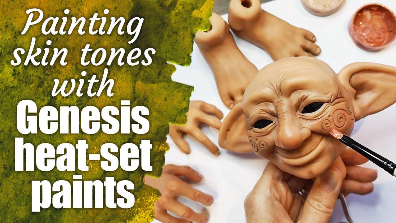 Painting With GENESIS Heat Set Paints / Art Doll Blushing / Skin Tones
