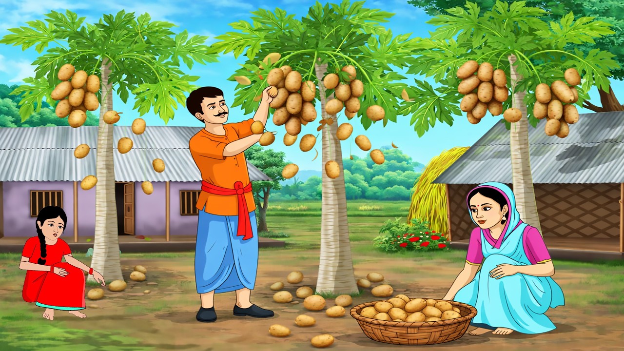 পেঁপে গাছে আলু চাষ | thakurmar jhuli | Bengali Moral Stories Cartoon | Rupkothar Golpo | Fairy Tales
