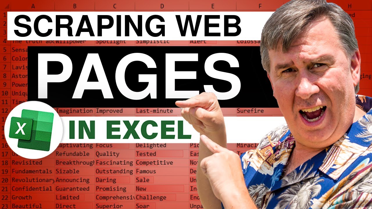 Excel - How Do I Scrape Data From A Web Page With VBA In Excel - Episode 1684