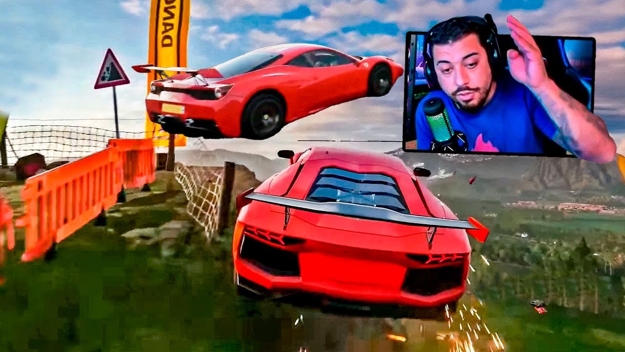 LADEIRA SEM FREIO DE AVENTADOR VS 458 SPECIALE NO FORZA HORIZON 4