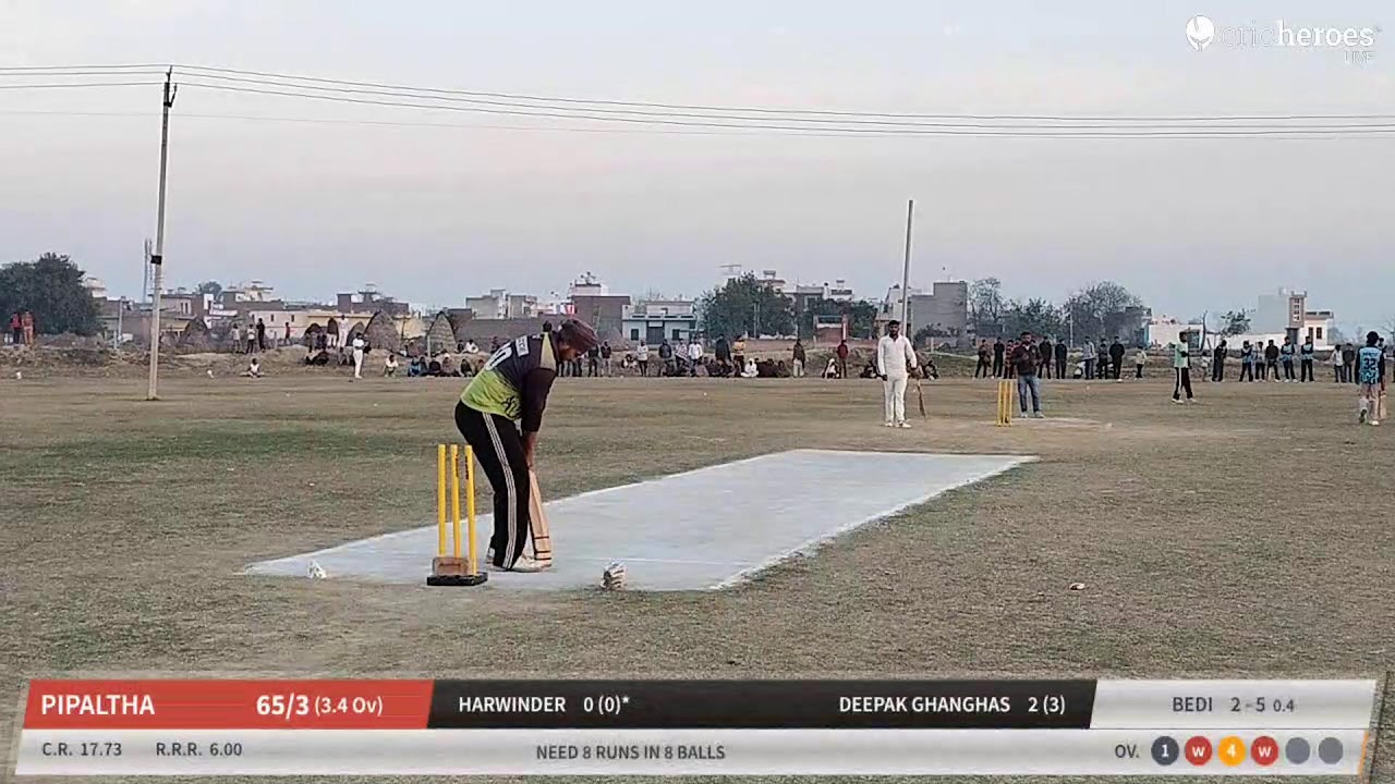 Nouch vs Pipaltha live cricket match | Budhakhera Kaithal ( 2 Bharo Pool ) First Prize 21000 Second