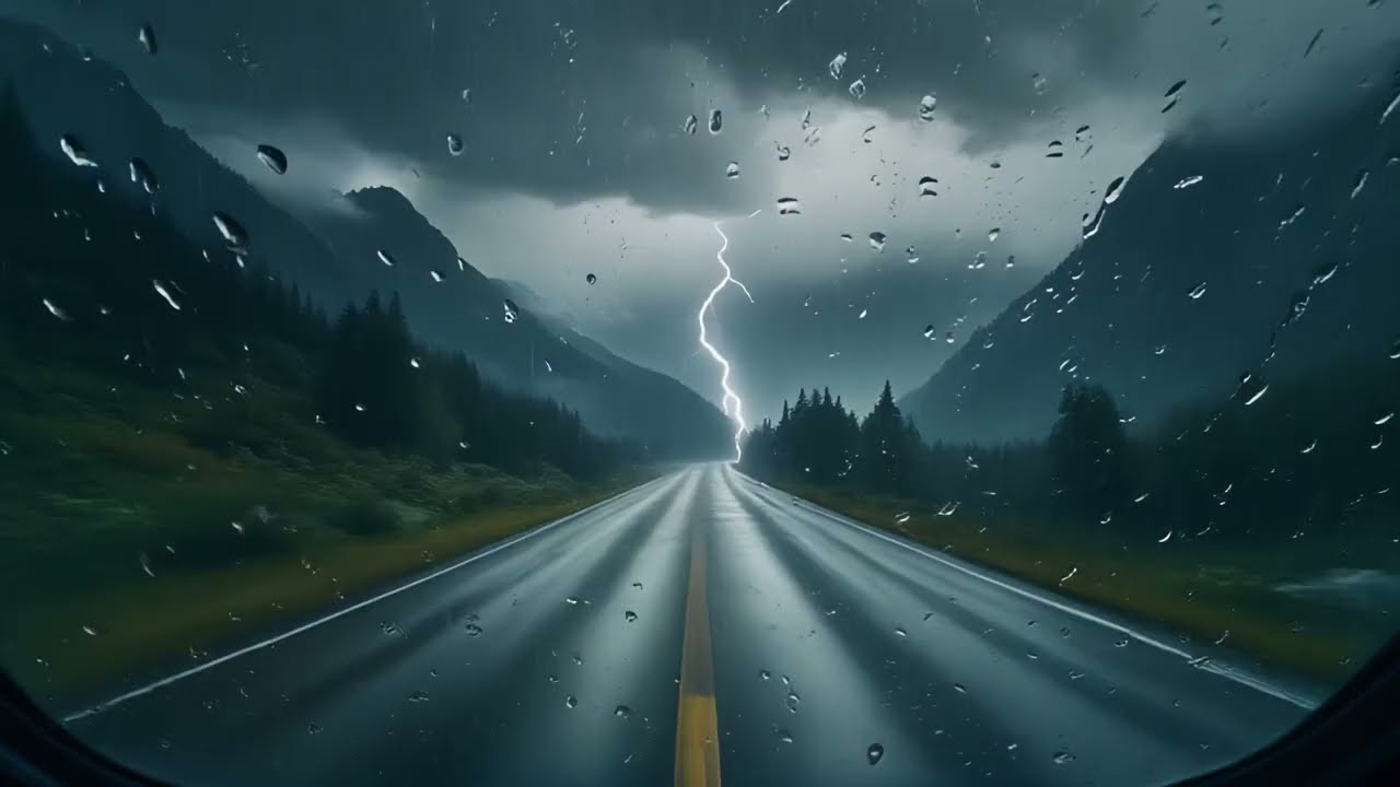 The Most Relaxing Thunderstorm You’ll Hear Tonight 🌧️⚡ (Deep Sleep Rain & Thunder)