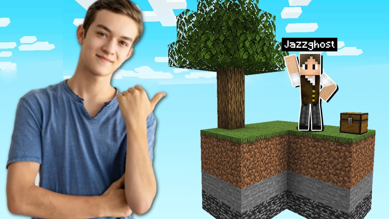 JOGANDO SKYBLOCK, MAS FOI FEITO POR UM FÃ DO CANAL!