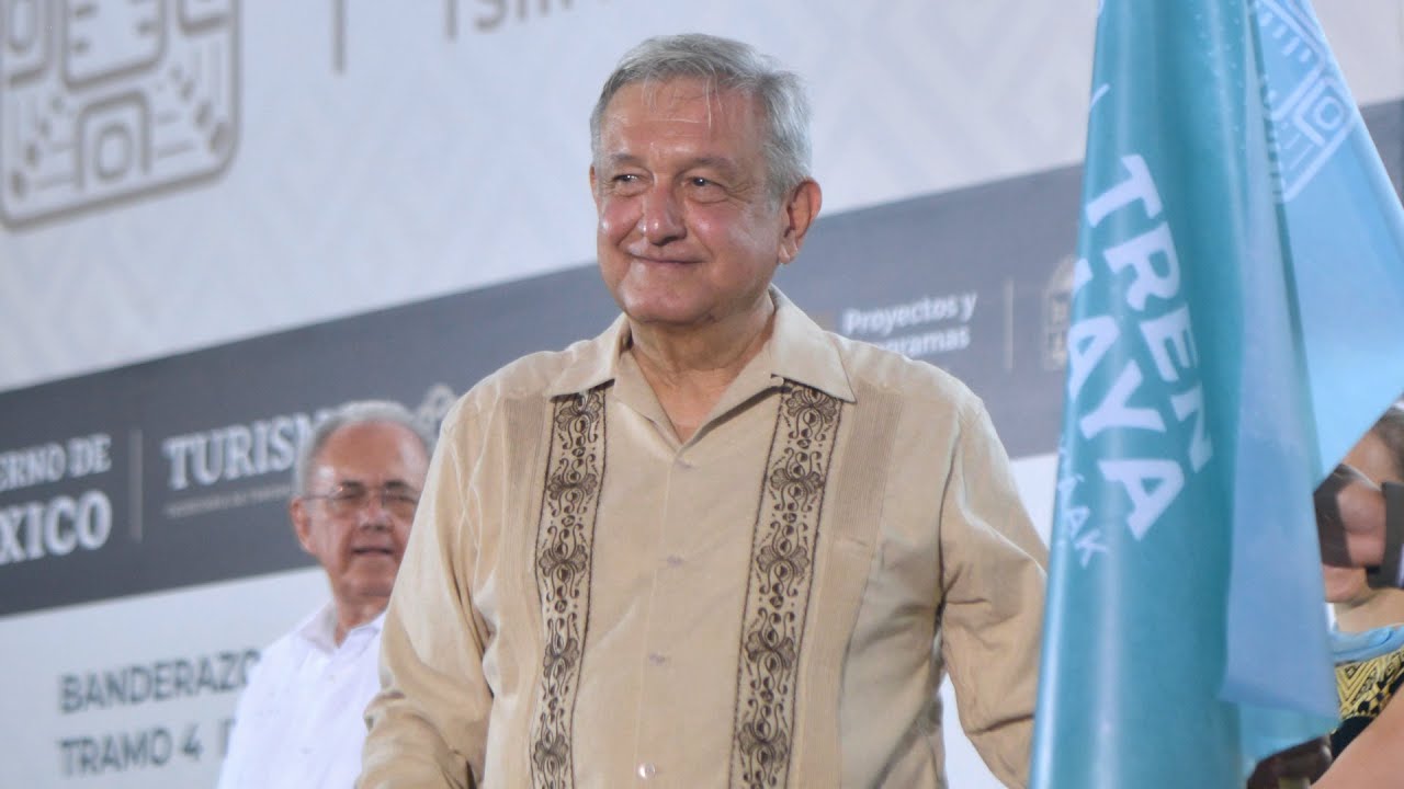 Banderazo de inicio de obra del Tren Maya, desde Lázaro Cárdenas, Quintana Roo