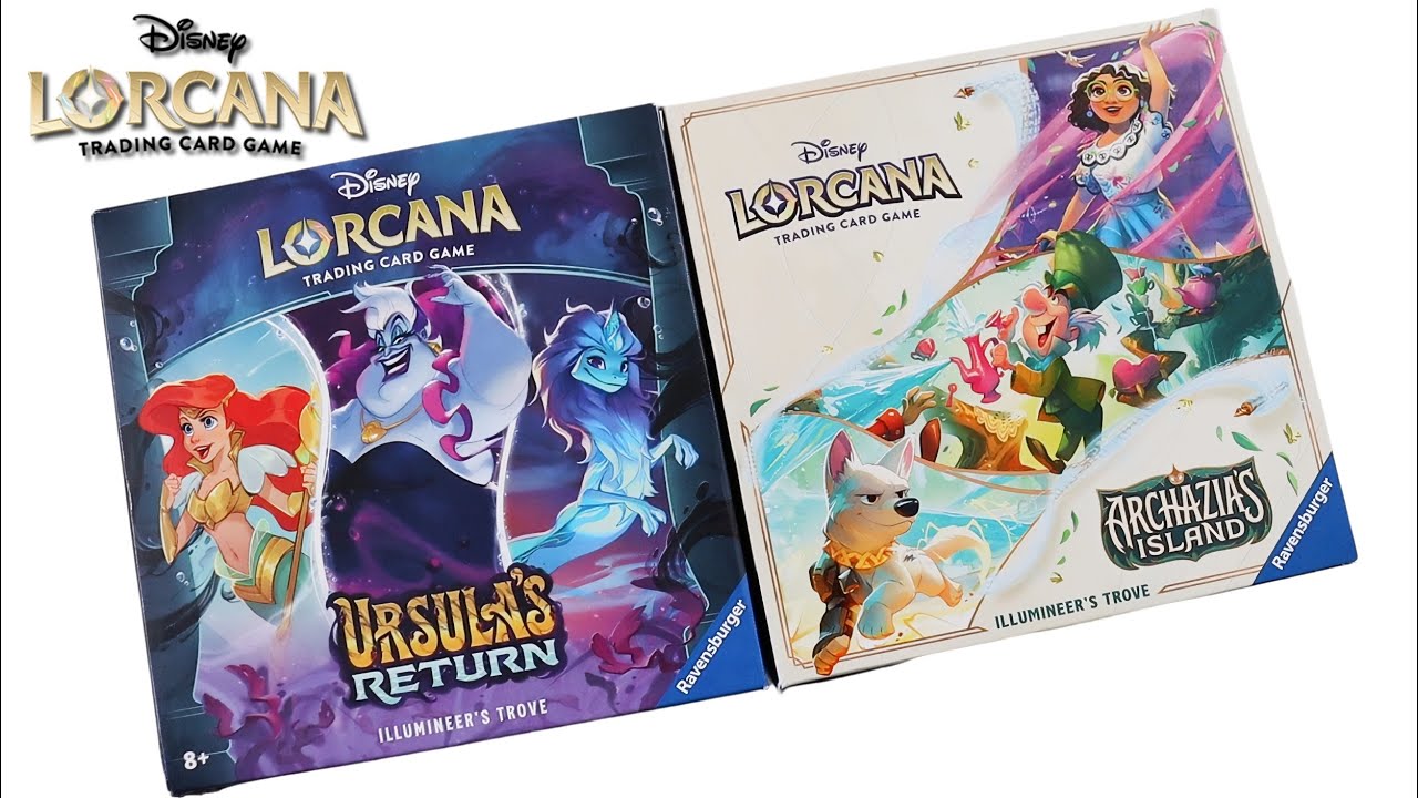 Распаковка набора «Возвращение Урсулы» и «Остров Арказии» от Disney Lorcana TCG: Illuminer's Trove