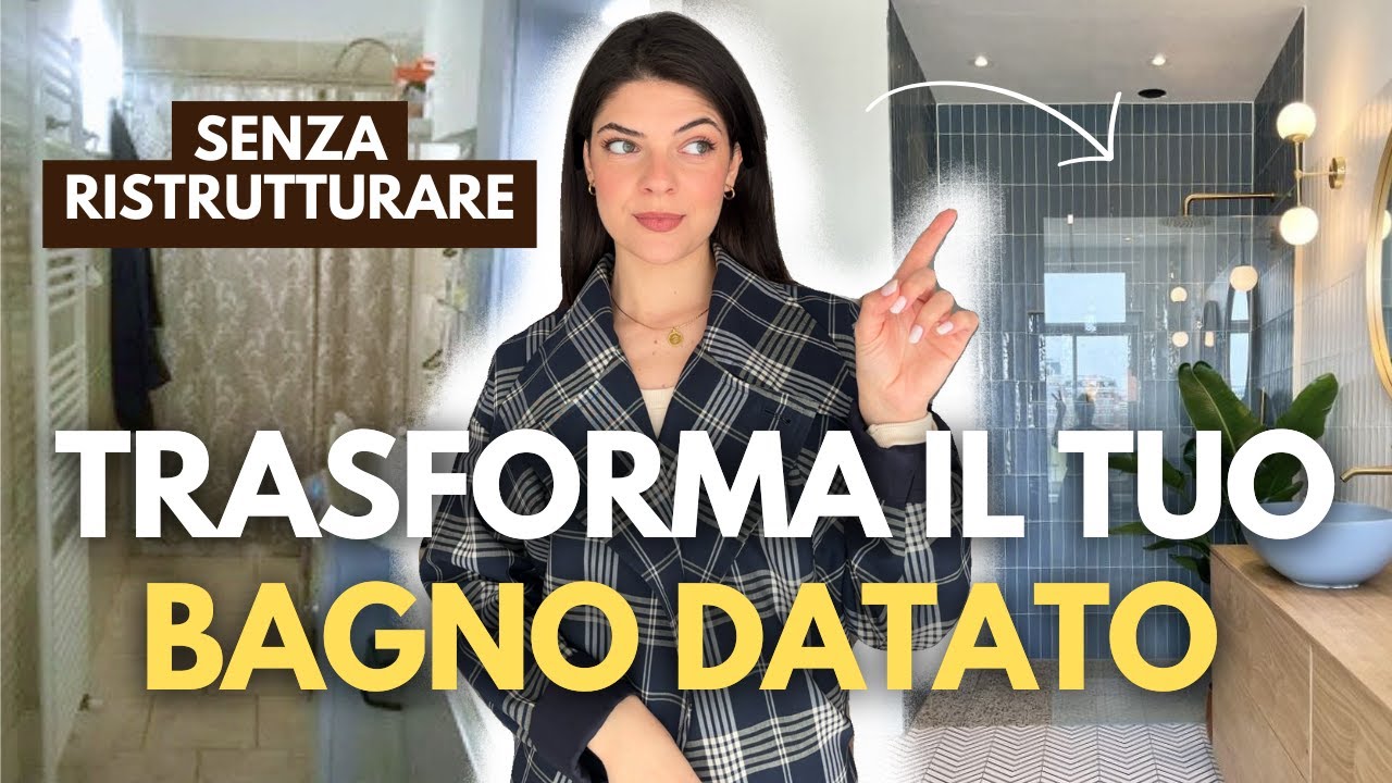 🌟4 SOLUZIONI per svecchiare il TUO BAGNO senza ristrutturare *low budget* *renter friendly*