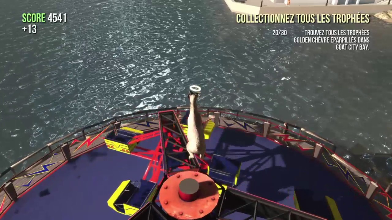 Goat simulator trophée: j'adore les chèvres: 30 trophée de goat city bay