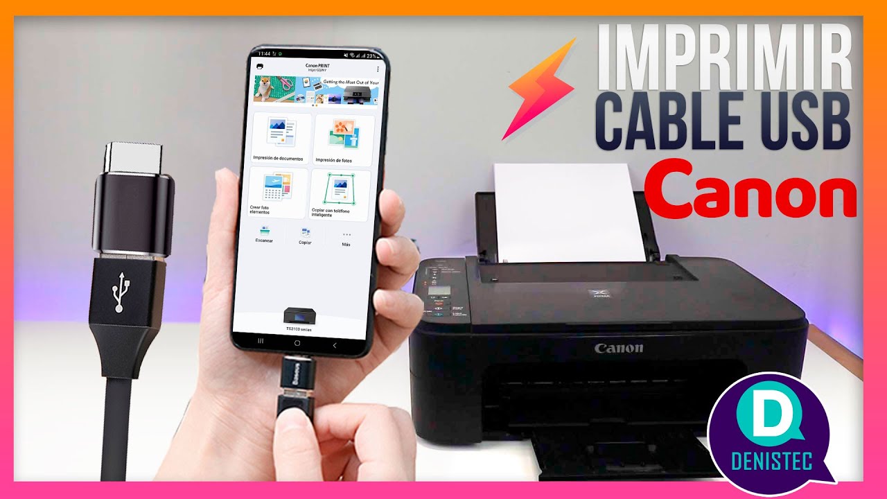 Conectar impresora a celular por Cable USB