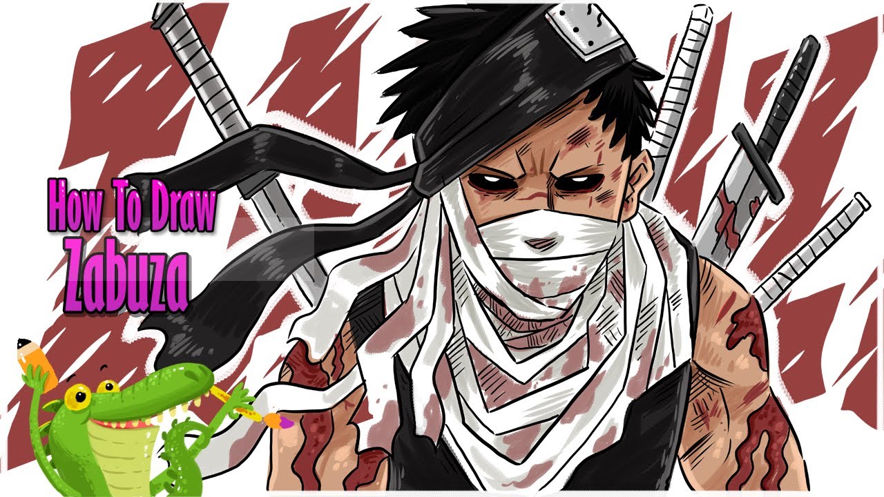 How to draw Zabuza from Naruto