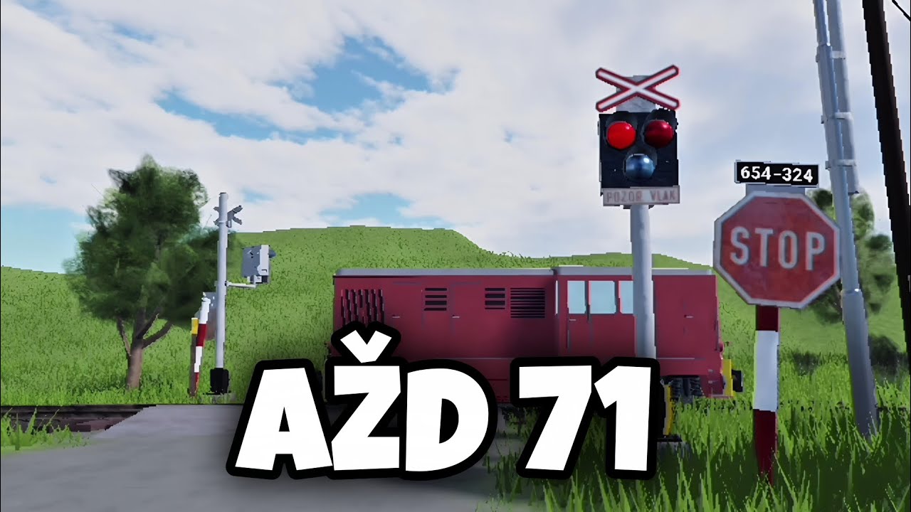 Železničný přejezd Křemže-Mrhal [AŽD 71] - 6.12.2025 / Czech level crossing {ROBLOX}