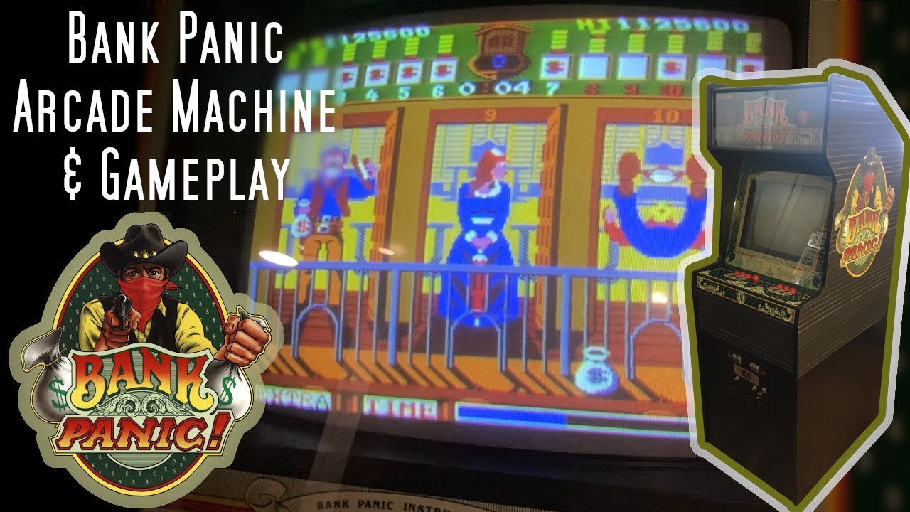 BANK PANIC Arcade Machine Spotlight & Gameplay! 1 Million Points!