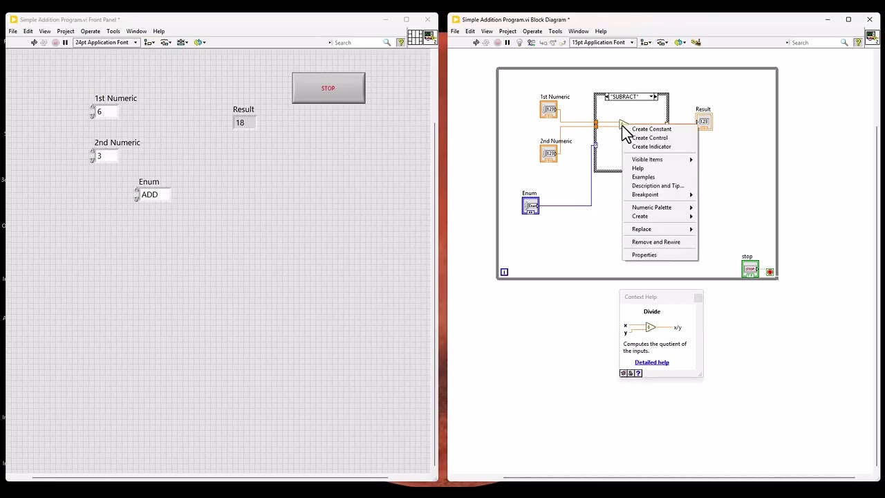 Pack Math Function in LabVIEW