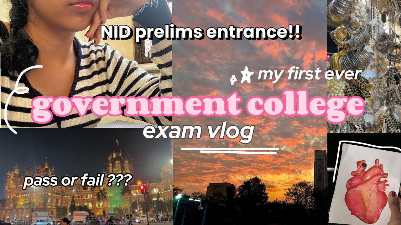 My NID design entrance exam experience at Mumbai  💌 life as a design student in India ;)