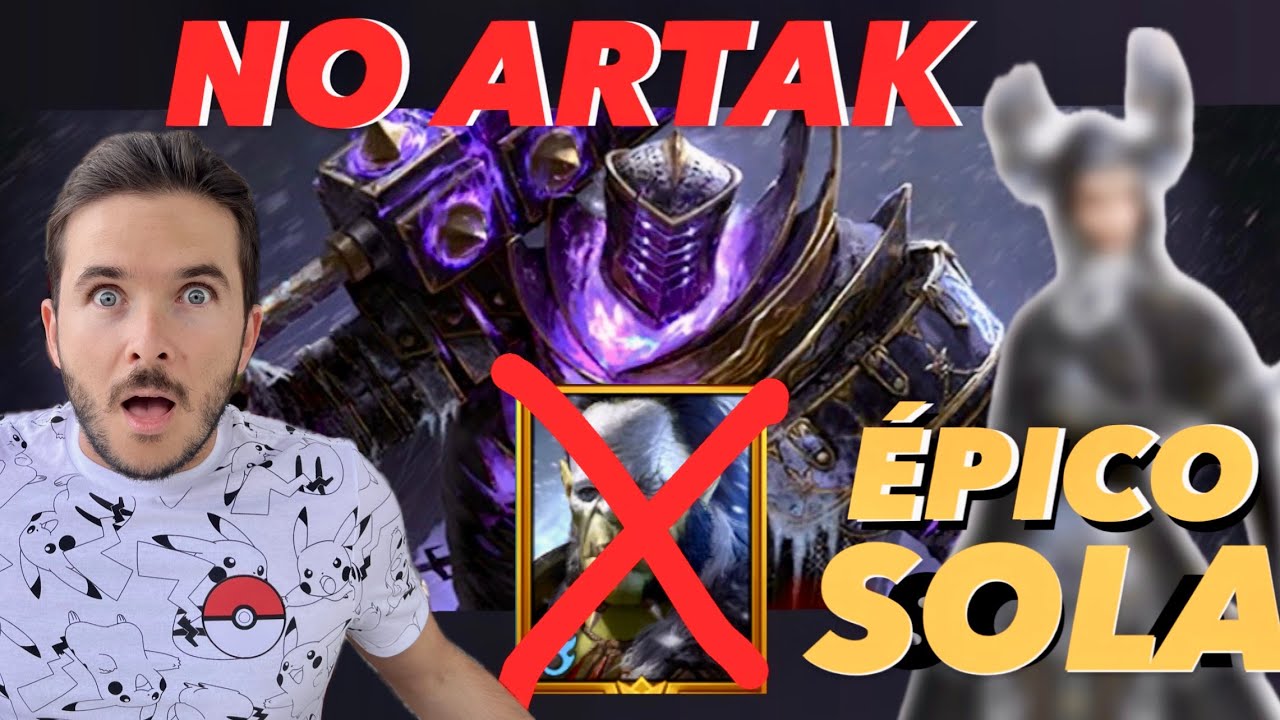 ÉPICO vence al GOLEM DE HIELO DIFÍCIL (KLYSSUS) 3.5 MINUTOS, SUSTITUYE a ARTAK -RAID: Shadow Legends
