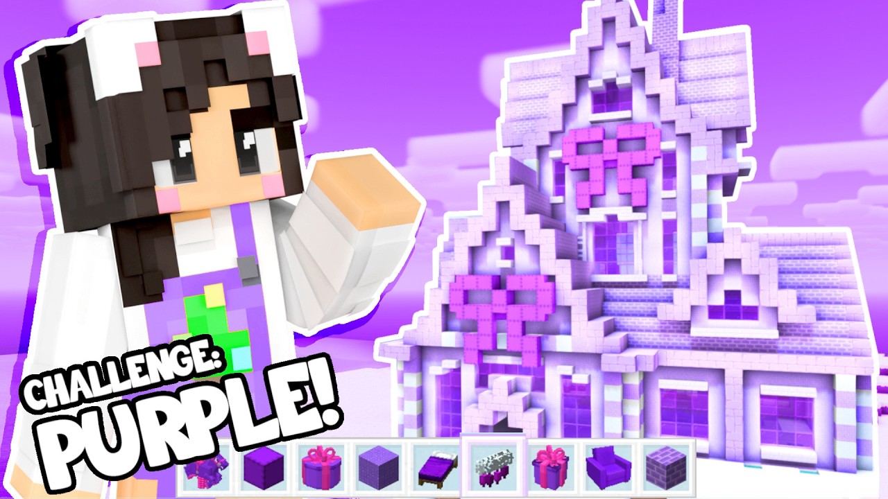 💜Я построил фиолетовый магазин игрушек в Minecraft!