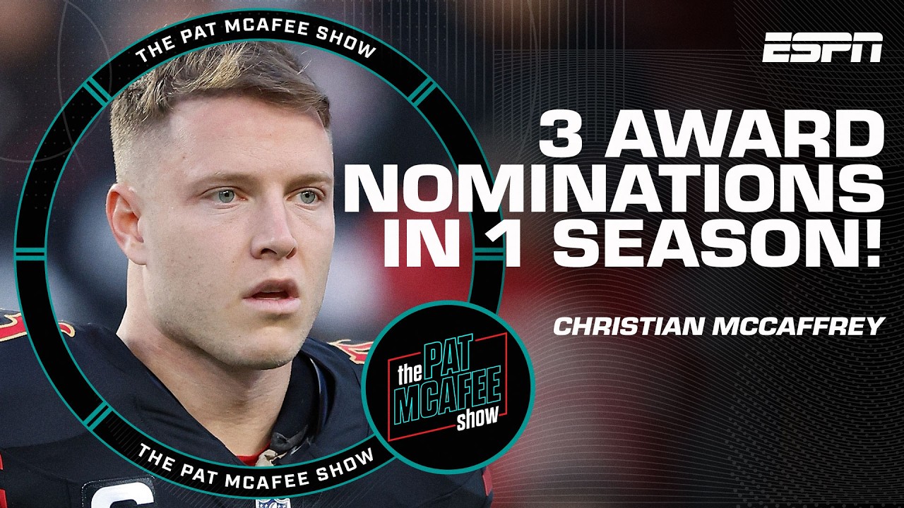 Christian McCaffrey makes HISTORY being nominated for 3️⃣ AP Awards! 🏆 | The Pat McAfee Show