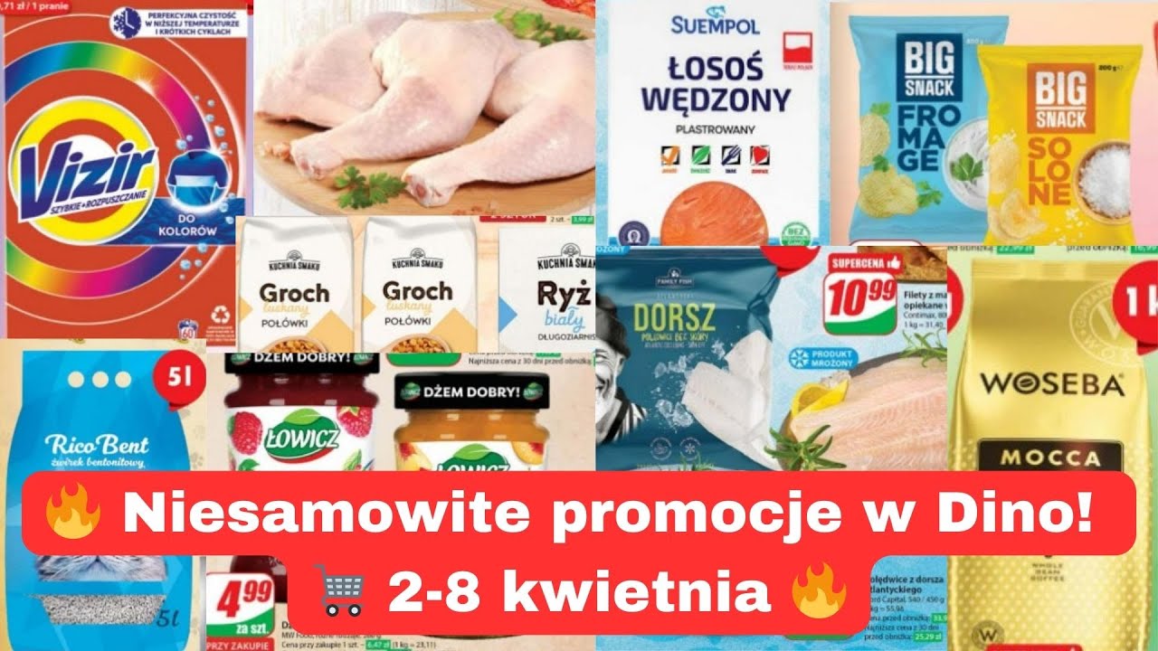 🛒 Niesamowite promocje w Dino! 2-8 kwietnia 🔥 Nie przegap!