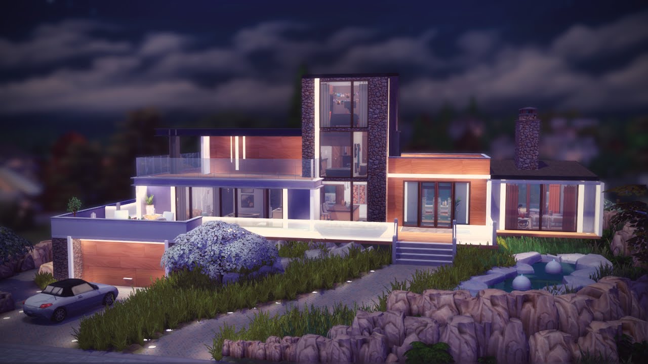 VILLA DE LUXE ET DÉRAPAGE | Speed build | SIMS 4