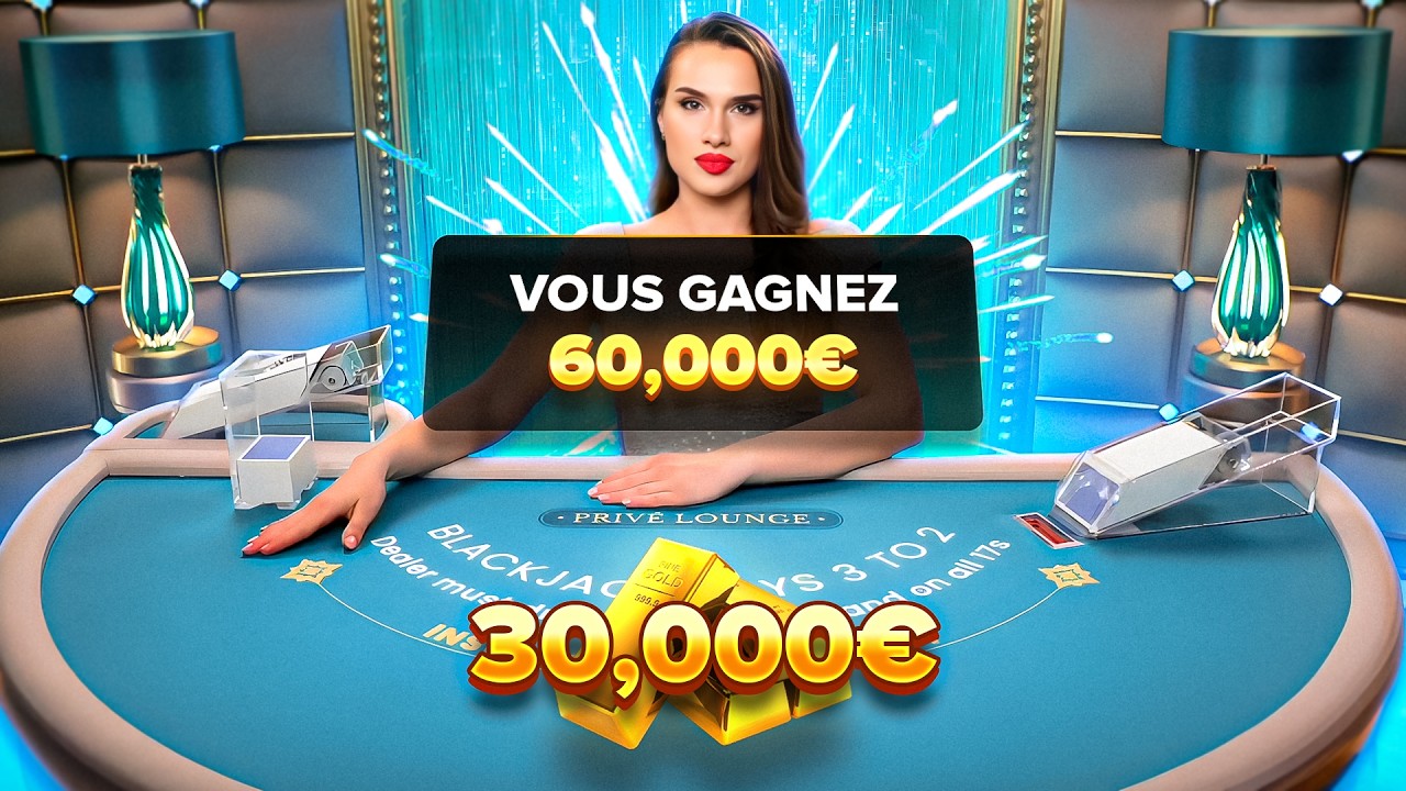 BLACKJACK EN LIGNE :  JE GAGNE 60.000&euro; EN MOINS DE 15 MINUTES, &Ccedil;A VA VOUS CHOQUER ! 🤯